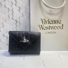 165VW765 】Vivienne Westwood 三つ折り財布 ブラック - メルカリ