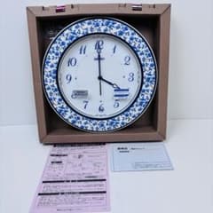 美品】SEIKO セイコー 電波掛け時計 青花模様 直径29cm KX266L - メルカリ