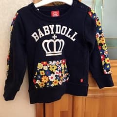ベビードール 花柄トレーナー 90のサムネイル