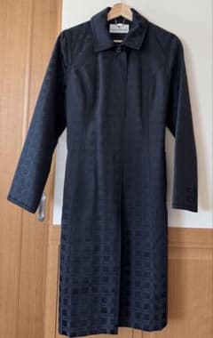 希少 美品 Courregesクレージュ チャスターコート 総柄コート ベルト付 