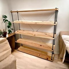 横幅80cm☆ボルトラック ワイヤークロス☆男前インテリア☆西海岸