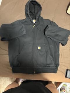 Carhartt ダック地 ジップパーカー ブラック L Carhartt ダック地 ジップパーカー ブラック L - メルカリ