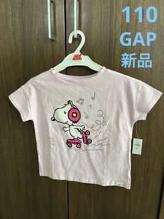 110cm スヌーピー　半袖Tシャツ　ギャップキッズ新品未使用　女の子　男の子のサムネイル