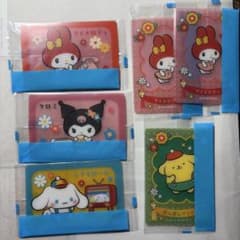 サンリオキャラクターズ クリアカード ウェファーチョコ　6枚セットのサムネイル