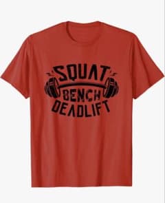 SQUAT BENCH DEADLIFT プリント Tシャツのサムネイル