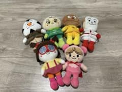 アンパンマン プリちぃビーンズ ぬいぐるみ6個セット　ドキ子ちゃん等のサムネイル