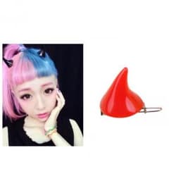 【ハロウィン】ツノクリップ 赤のサムネイル