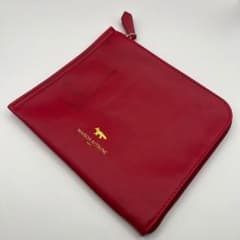 メゾンキツネ ポーチ 小物入れ MAISON KITSUNE 赤 レッド JAL - メルカリ
