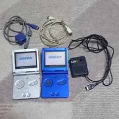 GBA SP 2個セット 通信ケーブル付きのサムネイル