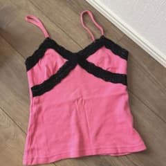 t*a様 SPICAピンク ブラックレース キャミソールのサムネイル