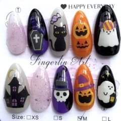 ハロウィン ネイルチップ Fingertin Art Mサイズのサムネイル