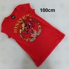 HYSTERIC GLAMOUR Red T-shirt LUCKY DEVIL 100cm