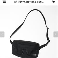 ENNOY ウエストバッグ ブラック　エンノイのサムネイル