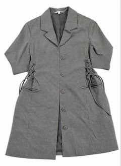 MOUSSY LACE UP TAILORED ドレス グレーのサムネイル