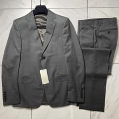 新品 GUCCI セットアップ ヘリンボーン チャコールグレー ハンガー付 44 新品 GUCCI セットアップ ヘリンボーン チャコールグレー ハンガー付