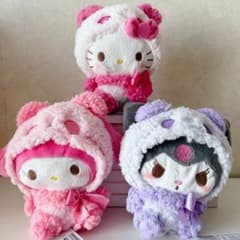 サンリオキャラクターズ もこもこパンダぬいぐるみ 全3種セット - メルカリ