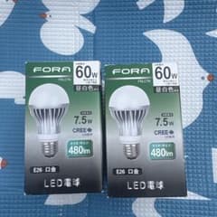 FORA LED電球 FRLCTN 7.5W 480lm E26のサムネイル