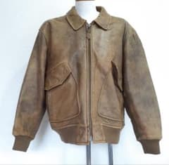 90s CHANER A-2 フライトジャケット 羊革ヴィンテージのサムネイル