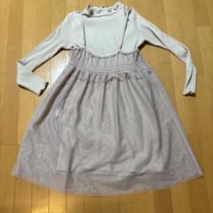 レディース　ピンク　長袖ワンピースのサムネイル