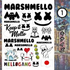 Marshmello タトゥーシール （白黒Ver.）のサムネイル