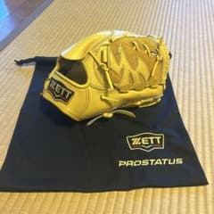 ZETT PROSTATUS 硬式グローブ 右投げ用 イエローのサムネイル