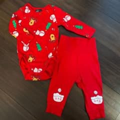 H＆M クリスマスロンパース セットアップのサムネイル