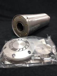 新品／セロー250用／スーパートラップ／アルミエンドキャップ仕様