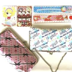 Chao Magazine Bonus Item: Mecha Mote Iinchou Clutch Bag, Pouch, Ruler, Cards - 6-Piece Set