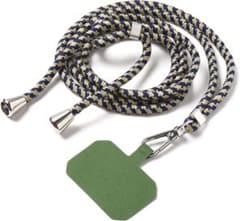 スマホ ストラップ ショルダー 首掛け 落下防止 挟むだけ ホルダー 全機種対応