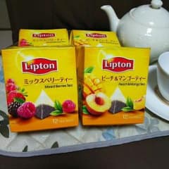 リプトン   ミックスベリーtea     ピーチ&マンゴーteaのサムネイル