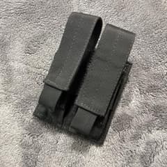 MOLLE対応 ダブルマガジンポーチ ブラックのサムネイル