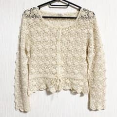 レース　カーディガン　ボレロ　鍵網のサムネイル