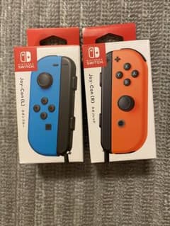 【新品未使用】Joy-Con ジョイコン 　ネオンブルー ネオンレッドのサムネイル