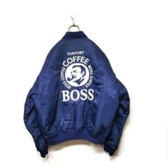 【非売品】希少 90's vintage BOSS ボスジャン 初代 MA-1 非売品】希少 90's vintage BOSS ボスジャン 初代 MA-1 - メルカリ