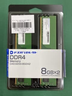 DDR4 PC4-25600 メモリー 8GB×2枚 ドスパラセレクト - メルカリ