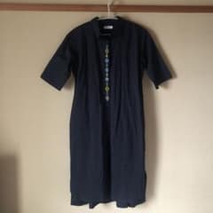 試着のみ　タグ付き　グラニフ　シャツワンピース