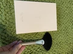 さとう式リンパケア 熊野筆 フェイスブラシ ファン型 ゴールドハンドル