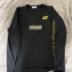 トナミ運輸 バドミントン YONEX TONAMI 長袖ウェア L 黒/黄色 - メルカリ