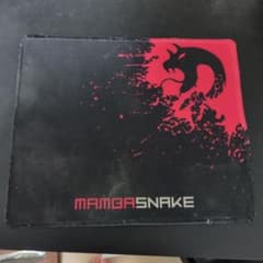 MAMBASNAKE マウスパッド ブラック レッドのサムネイル
