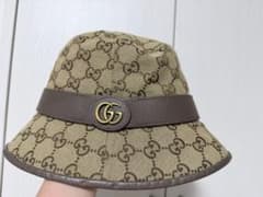 GUCCI GGキャンバス バケットハット ブラウン Sサイズ - メルカリ