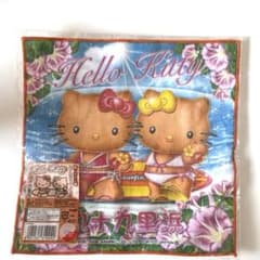 激レア】ハローキティ 日焼けキティ タオル ハンカチ 九十九里浜 千葉