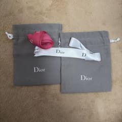 Dior 巾着袋 2枚セット リボン付きのサムネイル