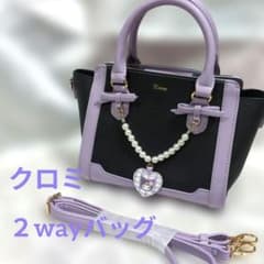 【Kuromi】クロミ ２way ショルダー, ハンドバッグのサムネイル
