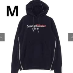 sacai サカイ19SSロゴプリント サイドジップスウェットパーカー - メルカリ