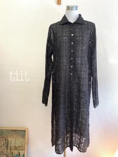 tiit tokyo 　レースシャツロングワンピース　38　N399のサムネイル