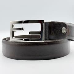 ✨良品✨FENDI ベルト FFロゴ ズッカ シルバー金具 純正ベルト レザー