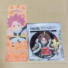 ⭐︎新品「ラスト1セット」　フェアリーテイル　いらすとや　しおり　ナツ　缶バッジ - 4