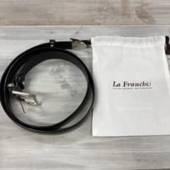 La Franche レザーベルト ブラックのサムネイル
