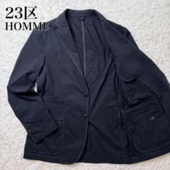 23区HOMME サマージャケット 洗える アンコン ブラック XL相当 春夏 