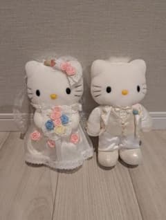 Hello Kitty ウェディングドール ペア ぬいぐるみのサムネイル